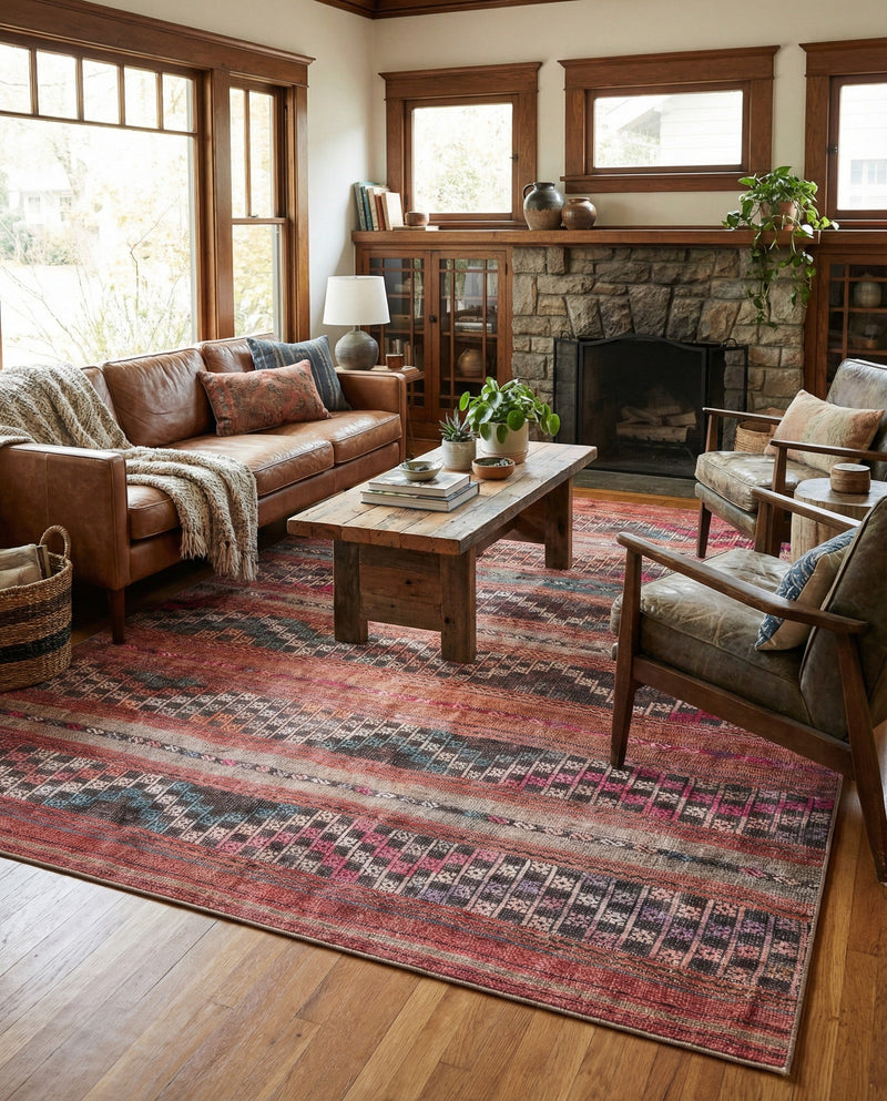 Heritage Elegance Collection Area Rug -  Monticello Rectangle Multi  lifestyle 7
