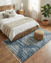 Tranquil Tides Shag Collection Area Rug -  Azure Rectangle Blue  lifestyle 42
