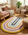 Shepherd's Glen Wool Collection Area Rug - Eldon Oval Multi  lifestyle 35