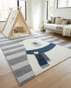 Wonder Tykes Collection Area Rug -  Dreamland Rectangle Gray  lifestyle 5