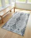 Aegean Elegance Washables Collection Area Rug -  Naxos Rectangle Black and White  lifestyle 40