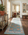 Arcadia Rugs Collection Area Rug - Eden (Aqua and Blue) Runner Aqua and Blue  lifestyle 52