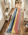 Marrakech Mosaic Collection Area Rug -  Agadir Runner Multi  lifestyle 57