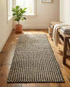 Sequoia Handwoven Jute Collection Area Rug - Aspen Runner Black and White  lifestyle 31