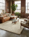 Plush Oasis Collection Area Rug - Serenity (Pure Ivory) Rectangle Pure Ivory  lifestyle 14