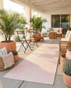 Jill Zarin Sedona Oasis Outdoor Collection Area Rug - Coconino (Pink Roses) Runner Pink Roses  lifestyle 73