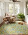 Savannah Escape Collection Area Rug -  Amazon (Blue Yellow) Rectangle Blue Yellow  lifestyle 15