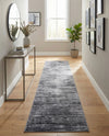 Sahara Essence Collection Area Rug - Oasis (Gray) Runner Gray  lifestyle 41