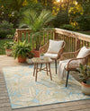 Seaside Blooms Collection Area Rug -  Shalimar Rectangle Soft Blue  lifestyle 15
