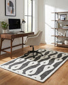 Monochrome Collection Area Rug -  Marble Rectangle Gray  lifestyle 19