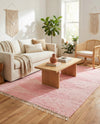 Thar Cotton Collection Area Rug - Jaisalmer (Rose) Rectangle Rose  lifestyle 11