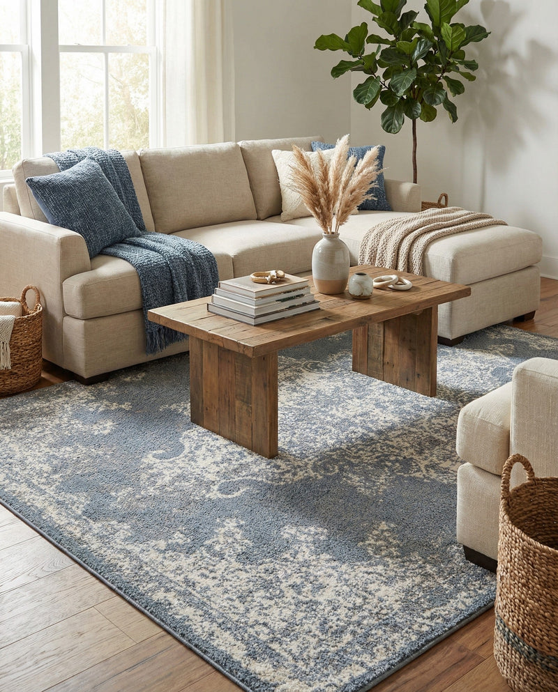Gobi Sands Collection Area Rug -  Lop Rectangle Gray  lifestyle 8