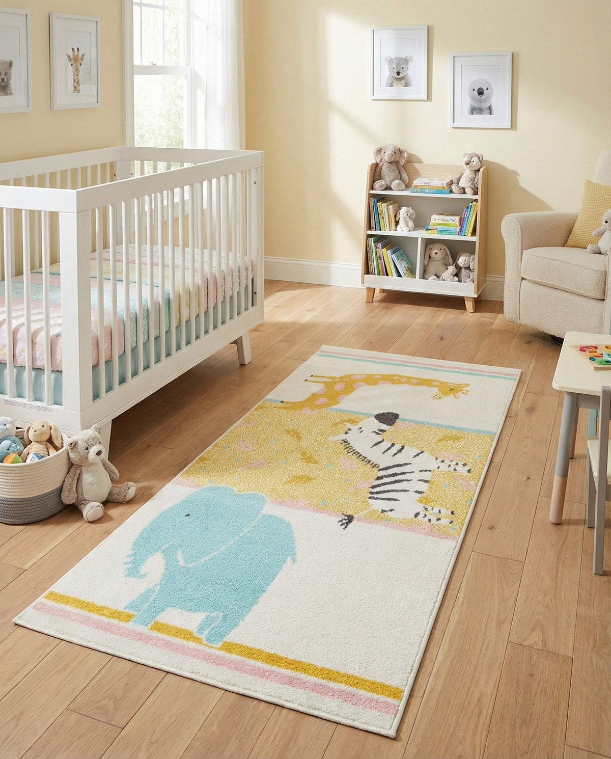 Wonder Tykes Collection Area Rug -  Wonderland Runner Ivory  lifestyle 32