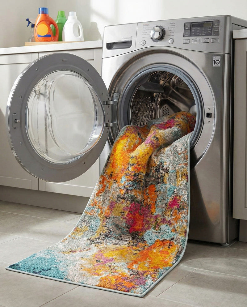 Colorburst Oasis Collection Area Rug -  Spectrum Runner Multi  lifestyle 49