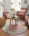 Arcadia Rugs Collection Area Rug -  Shangri-La Oval Pink  lifestyle 75
