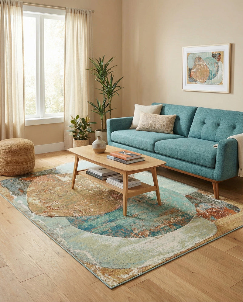 Urban Terrace Collection Area Rug -  Portico Rectangle Multi  lifestyle 15