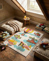 Wonder Tykes Collection Area Rug -  Splatter Rectangle Multi  lifestyle 4
