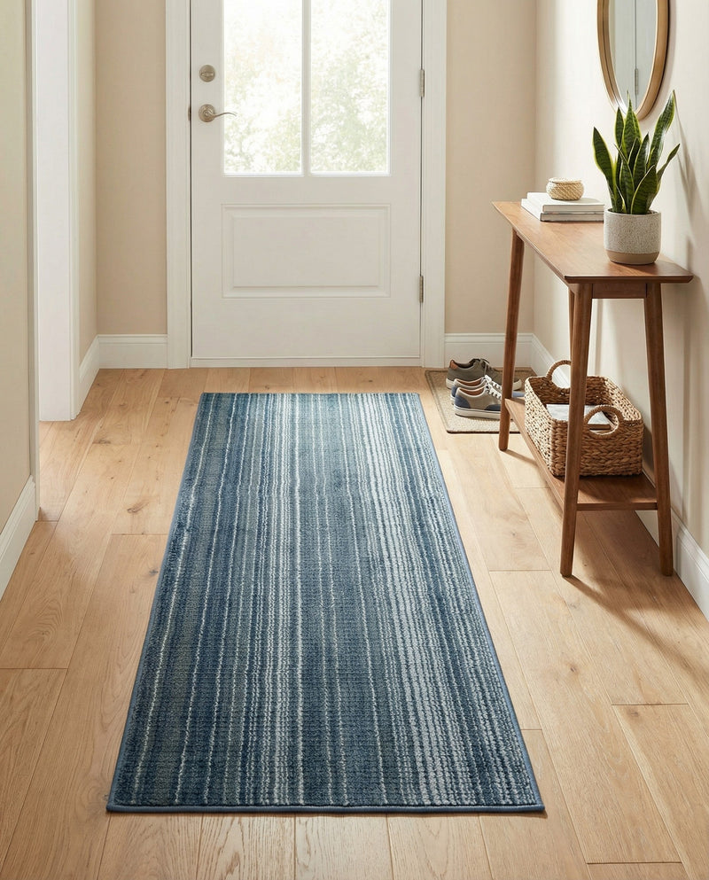 Jewel Oasis Collection Area Rug - Sapphire (Blue) Runner Blue  lifestyle 72