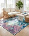 Seaside Haven Rugs Collection Area Rug - Marina Rectangle Multi  lifestyle 25