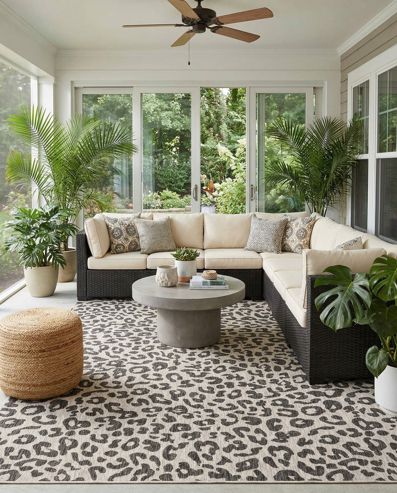 Savannah Escape Collection Area Rug -  Amazon (Light Gray) Rectangle Light Gray  lifestyle 26