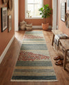 Zagros Oasis Collection Area Rug -  Kermanshah Runner Blue  lifestyle 44