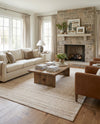 Jewel Oasis Collection Area Rug - Sapphire (Ivory) Rectangle Ivory  lifestyle 26