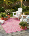 Savannah Pergola Collection Area Rug -  Pergola (Fuschia) Rectangle Fuschia  lifestyle 8