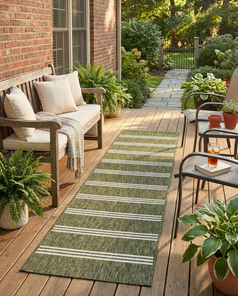 Urban Oasis Rugs Collection Area Rug -  District (Green) Runner Green  lifestyle 55