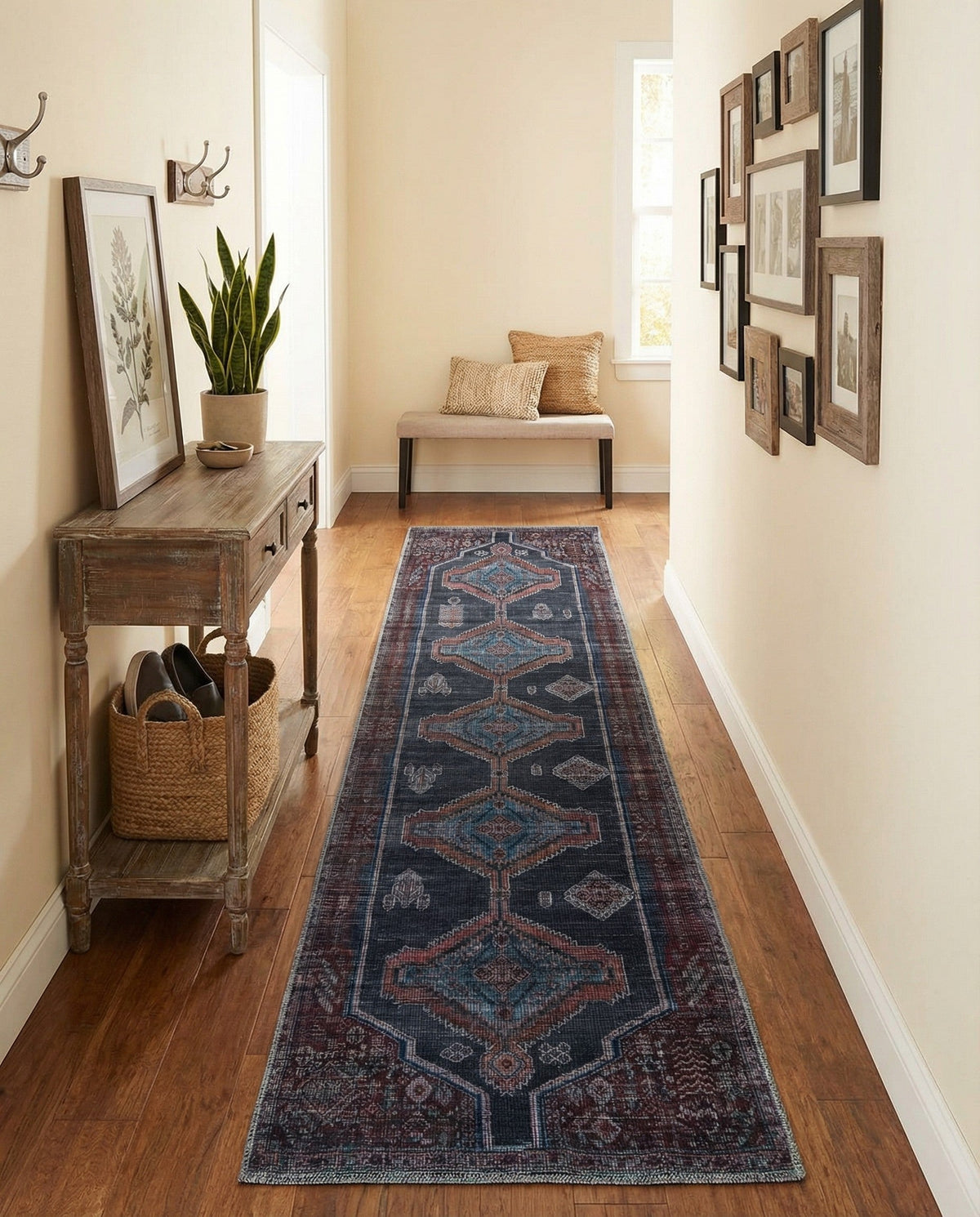 Rovaniemi Collection Area Rug - Lapland Runner Charcoal and Gray  lifestyle 87