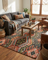 Savannah Threads Collection Area Rug - Yosemite Rectangle Multi  lifestyle 15