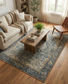 Patio Heritage Collection Area Rug -  Haven Rectangle Blue  lifestyle 30