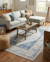 Savannah Series Collection Area Rug -  Augusta (Sky blue) Rectangle Sky blue  lifestyle 7
