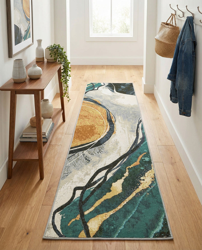 Urban Terrace Collection Area Rug -  Pavilion Runner Multi  lifestyle 82