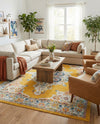 Beverly Grove Collection Area Rug -  Fairfax (Yellow) Rectangle Yellow  lifestyle 29