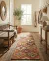 Benares Handwoven Jute Collection Area Rug - Ganges Runner Multi  lifestyle 56