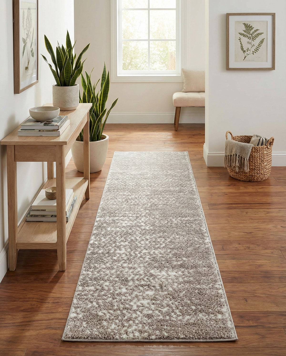 Sienna Collection Area Rug -  Verona Runner Cloud Gray  lifestyle 159