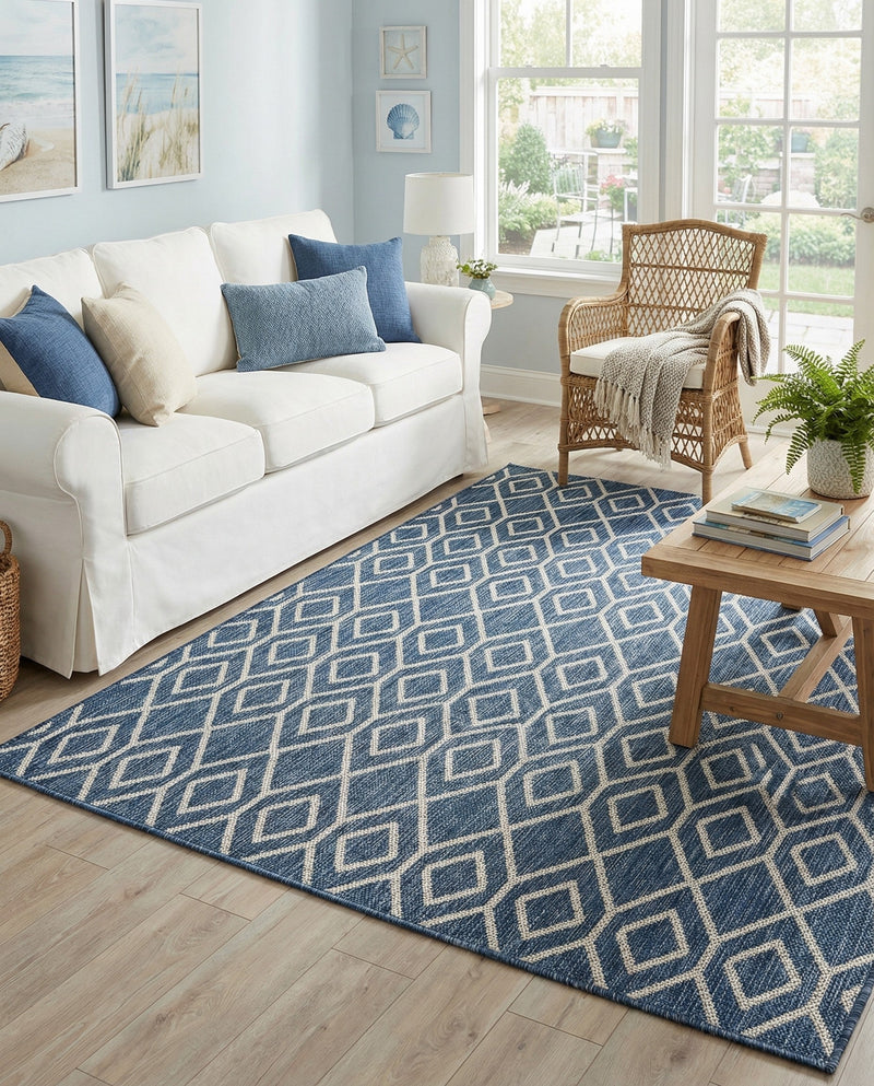 Urban Oasis Rugs Collection Area Rug -  Boulevard (Blue) Rectangle Blue  lifestyle 8