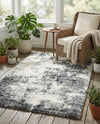 Cozy Haven Shag Collection Area Rug -  Tranquility (Smoke Gray) Rectangle Smoke Gray  lifestyle 27