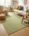 Urban Oasis Rugs Collection Area Rug -  Rooftop (Yellow and Aqua) Rectangle Yellow and Aqua  lifestyle 18