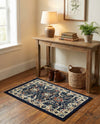 Tabriz Tapestry Collection Area Rug - Sahand (Navy Blue) Rectangle Navy Blue  lifestyle 22