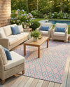 Urban Oasis Rugs Collection Area Rug -  Boulevard (Pink and Aqua) Rectangle Pink and Aqua  lifestyle 11