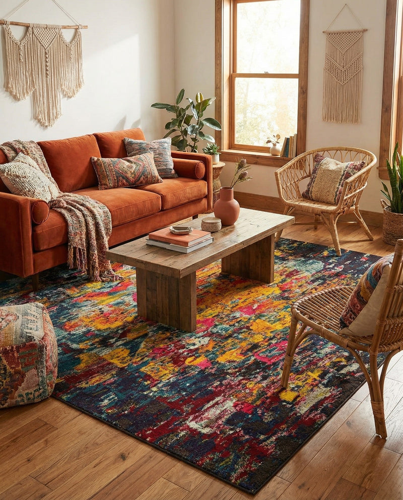 Marrakesh Elegance Collection Area Rug -  Larache Rectangle Multi  lifestyle 22