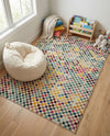 Chromatic Oasis Collection Area Rug -  Flora Rectangle Multi  lifestyle 11