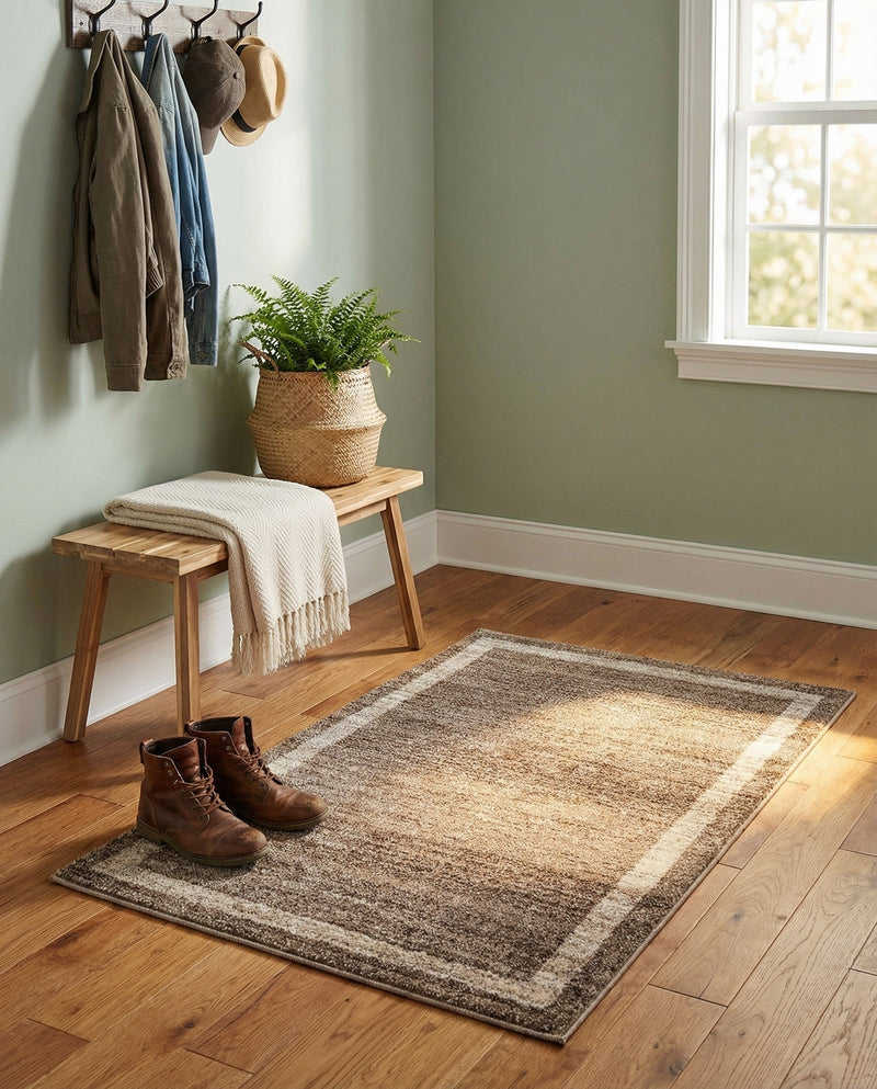 Studio Haven Collection Area Rug -  Alcove (Light Brown) Rectangle Light Brown  lifestyle 8