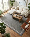 Terrace Fringe Collection Area Rug - Veranda (Black) Rectangle Black  lifestyle 16