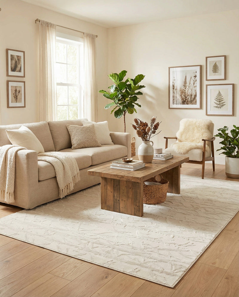 Bloomsbury Elegance Collection Area Rug -  Soho Rectangle Ivory  lifestyle 59