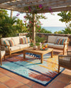 Caribbean Terrace Collection Area Rug - Antigua Rectangle Gray  lifestyle 19