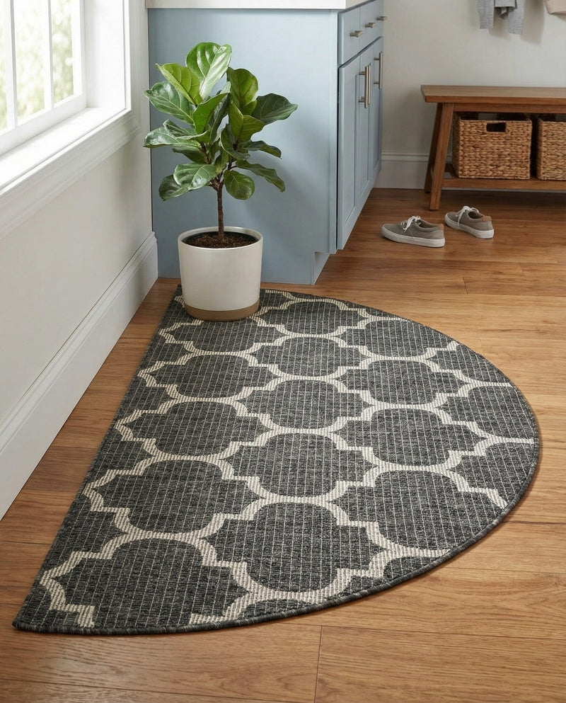 Savannah Pergola Collection Area Rug - Arbor (Black) Hearth Black  lifestyle 78