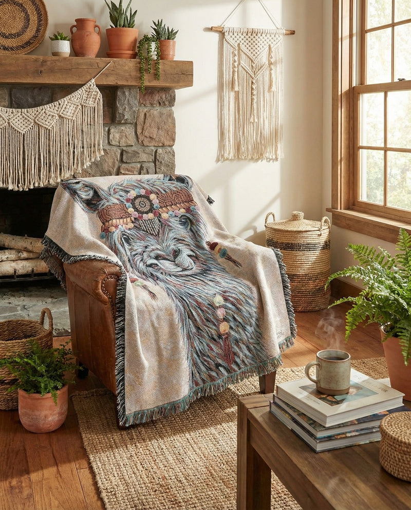 Fleece Haven Collection Area Rug -  Roswell Rectangle Multi  lifestyle 3