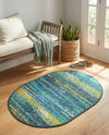 Seaside Haven Rugs Collection Area Rug -  Sandbar Oval Multi.Blue  lifestyle 66